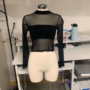 Fashion Nova sheer top